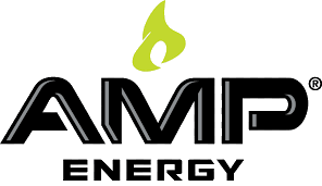 Amp Energy Logo. Amp Energy is one of the leading brands that used SYNQY's new Retail Media Solution