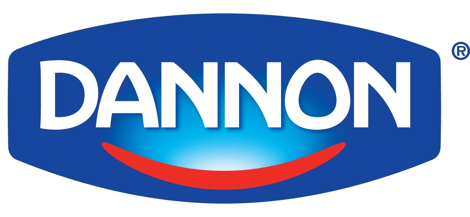 Logo of Dannon. Dannon is one of the leading brands that use SYNQY's new Retail Media Solution