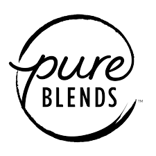 Logo of Pure Blends. Pure Blends is one of the leading brands that use SYNQY's new Retail Media Solution